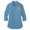 Ladies 3/4 Sleeve Carefree Poplin Shirt Thumbnail
